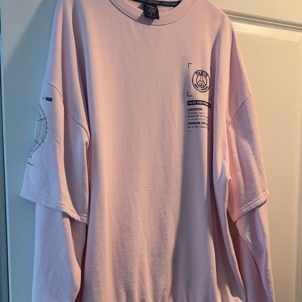 Paris Saint-Germain Pink Graphic Long Sleeve Tee